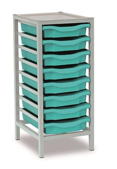 Single Column 8 Monarch Trays - Turquoise Trays thumbnail