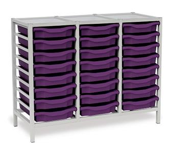 Triple Column 24 Monarch Trays - Purple Trays thumbnail