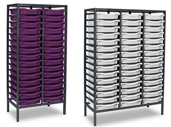 Mid Height Charcoal Metal Frame Plastic Storage thumbnail