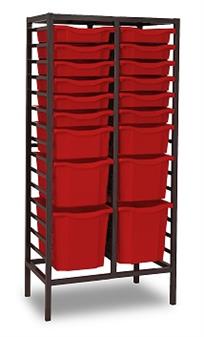 Charcoal Combination Mid Height Tray Storage 2 Columns thumbnail