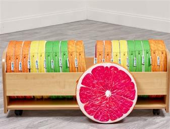 Citrus Fruit Seat Pad With Trolley - Set Of 20 thumbnail