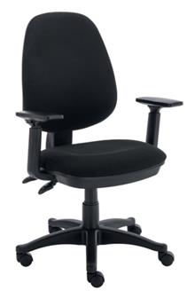 CK-X Operator Chair With Adjustable Arms - Black thumbnail