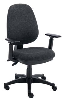 CK-X Operator Chair With Adjustable Arms - Charcoal thumbnail