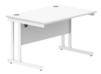 Primus 1200w x 800d Desk - White With White Legs thumbnail