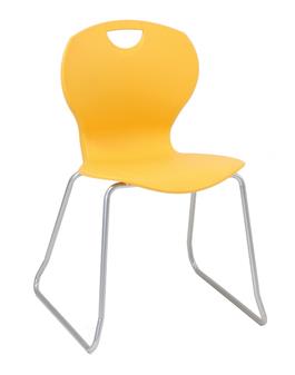 Evo Skid Base Chair - Yellow thumbnail