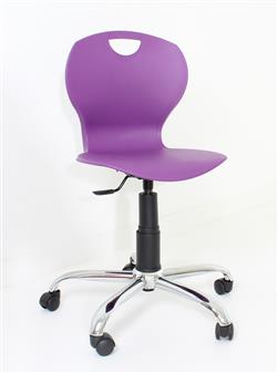 EVO Student ICT Chair - Mulberry - Chrome Base thumbnail