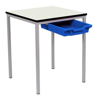 Square Classroom Table With Tray Drawer - PVC Edge thumbnail