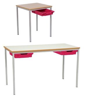 Classroom Tables With Tray Drawers - MDF Edge thumbnail