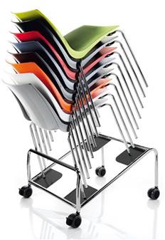 Chair Trolley - Chairs Stack Up To 8 High On Trolley thumbnail