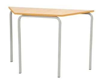 Trapezoid Crushed Bent Classroom Table - MDF Edge thumbnail