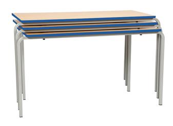 Crushed Bent Rectangular Classroom Table - PU Edge thumbnail