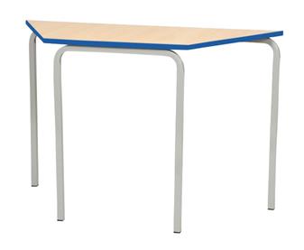 Crushed Bent Trapezoid Classroom Table - PU Edge thumbnail
