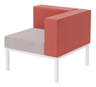 Zone Right Hand Single Seat With Back - Fabric thumbnail