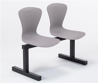 Curtis 2 Seater Beam Grey Seats thumbnail