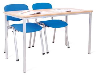 Fabric Classroom Chairs - 2 Chairs Will Fit Under 1200 x 600 Classroom Table thumbnail