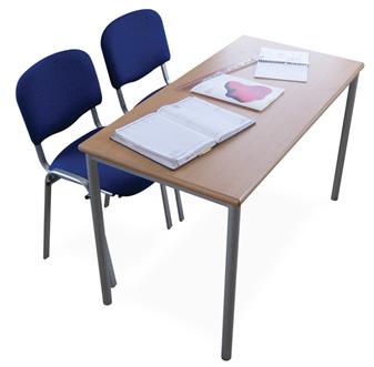 Fabric Classroom Chairs - 2 Chairs Will Fit Under 1200 x 600 Classroom Table thumbnail