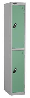 2 Door Locker - Jade Doors & Silver Carcass thumbnail