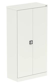 Steel Stationery Cupboard 1830mm - White thumbnail