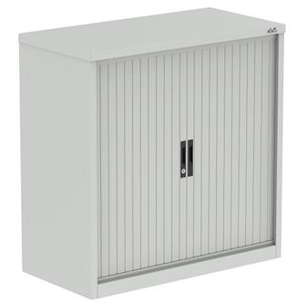 Steel Tambour Cupboard 1000mm Grey thumbnail