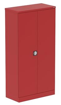 Steel Stationery Cupboard Tall Red thumbnail