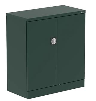 Steel Stationery Cupboard Low British Racing Green thumbnail