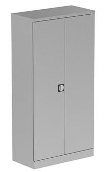 Steel Stationery Cupboard Tall Silver thumbnail
