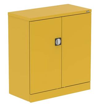 Steel Stationery Low Cupboard - Lemon Yellow thumbnail