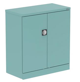 Steel Stationery Low Cupboard - Pastel Turquoise thumbnail