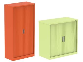 Bright Coloured Steel Tambour Cupboards thumbnail
