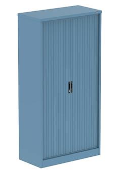 Tall Tambour Cupboard - Pastel Blue thumbnail