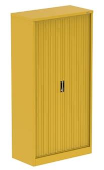 Tall Tambour Cupboard  - Lemon Yellow thumbnail