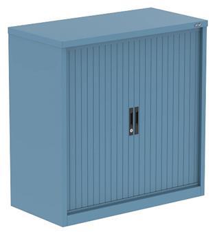 Low Tambour Cupboard - Pastel Blue thumbnail