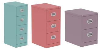 Pastel Coloured Steel Filing Cabinets thumbnail