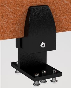 Desktop Screen Brackets Double Bench Desks - Black thumbnail