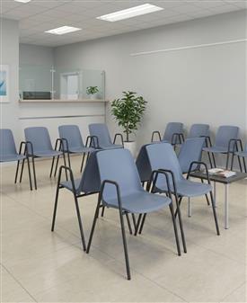 Uno 4 Leg Chair Stack Room Shot thumbnail