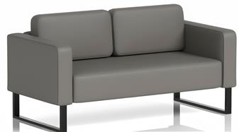 Brix 2 Seater Sofa Black Legs thumbnail