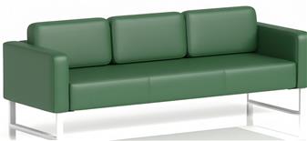 Brix 3 Seater Sofa White Legs thumbnail