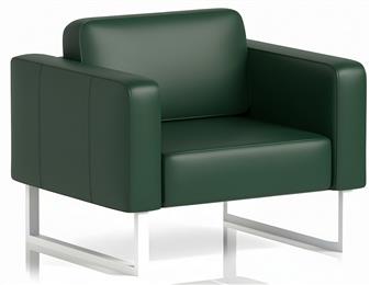 Brix Armchair White Legs thumbnail