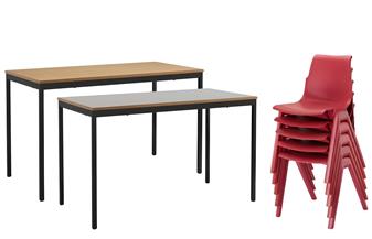 Hille Ergostak Class Pack - 30 x Chairs & 15 Tables - Fully Welded thumbnail