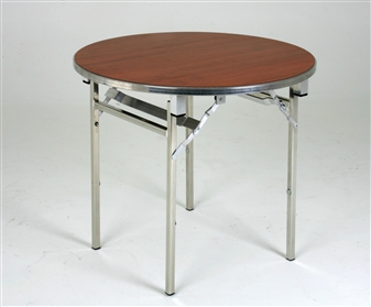 Super-Tough Lightweight Circular Folding Table - 1200 Dia - Cherry thumbnail