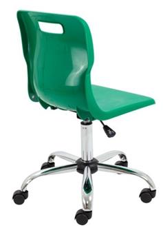 Titan Polypropylene Swivel Chair - Green thumbnail
