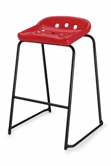 Hille Pepperpot Stool - Red thumbnail