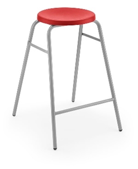 Hille Button Stool Red thumbnail