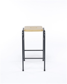 25 Series Stacking Stool - Polished MDF Seat With Hand-Hole thumbnail