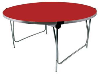5ft Laminate Round Folding Table - Tuscany Red