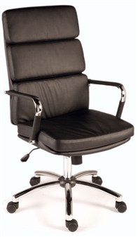 Charles Eames Style High Back Executive Chair - Black