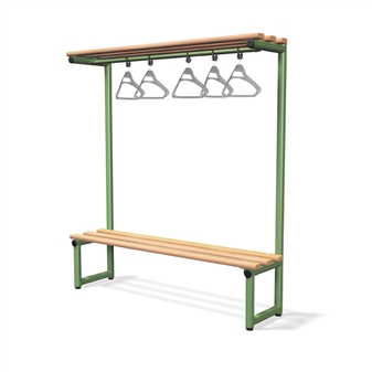 Single Sided Bench With Overhead Hanging