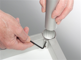 Table Legs Connect To Frame With Allen Key Fixing