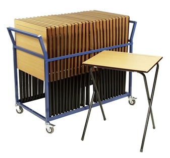 25 Folding Exam Tables + Trolley