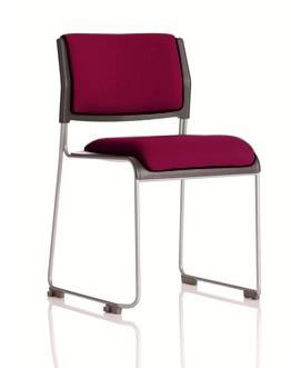 Twilight Stacking Chair With Upholstered Seat & Back